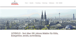 Desktop Screenshot of leybold-immobilien.de